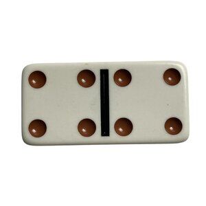 Double Nine Dominoes Replacement Tile Double 4 Color Dot Vintage 1998 mq